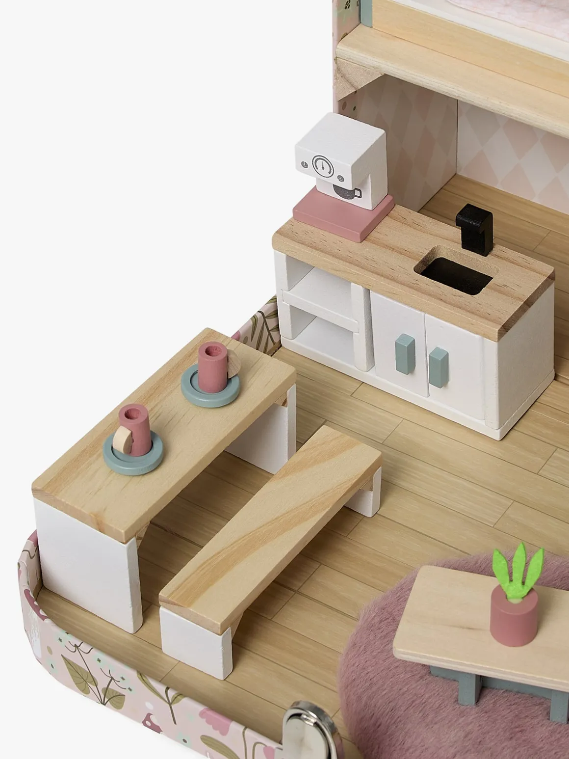 Alice & Fox Kuffert Dukkehus, Pink