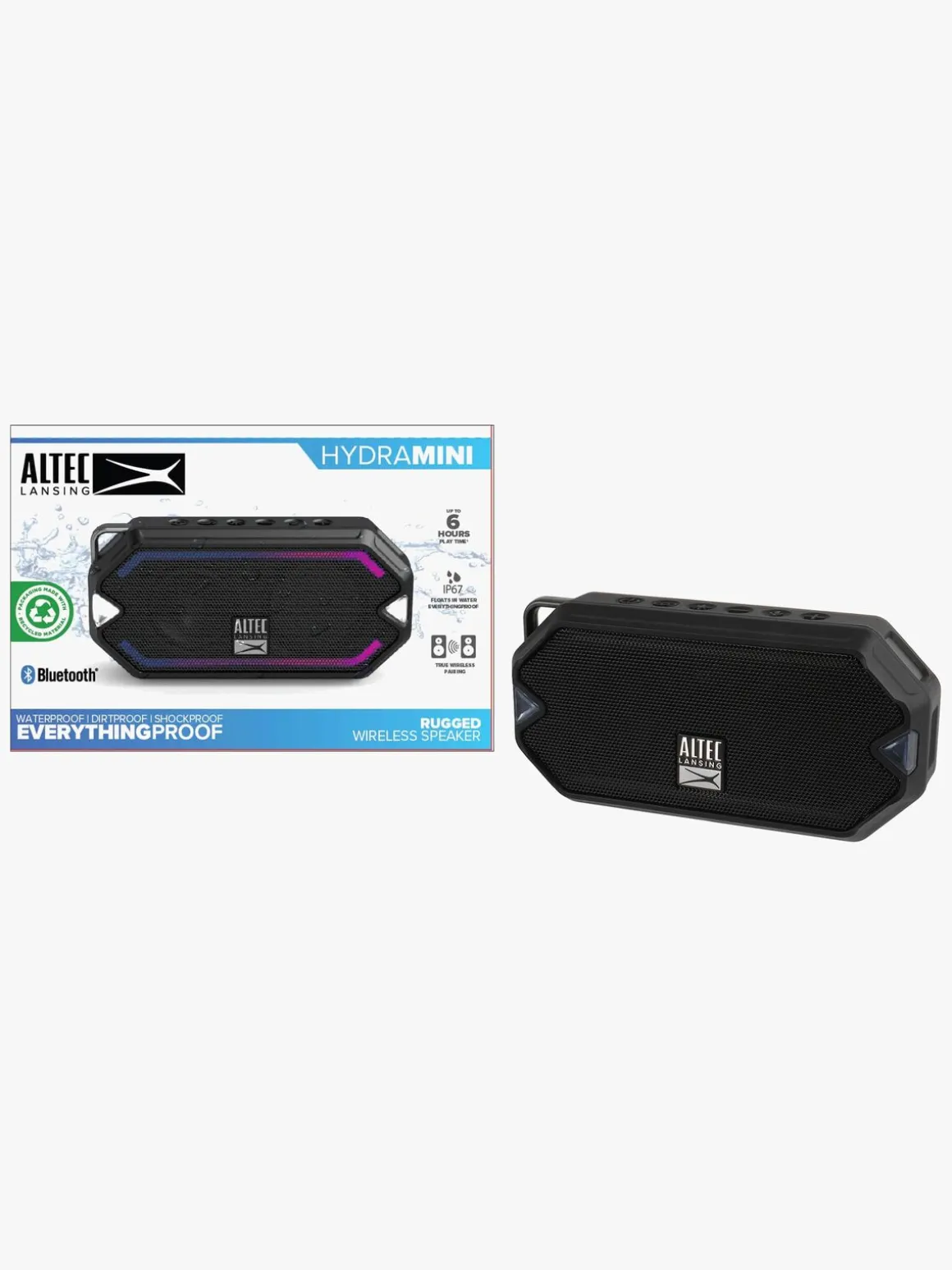 Altec Lansing Højttaler IMW1000 HydraMini RGB Vandtæt