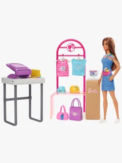 Barbie Legesæt med Dukke Make & Sell Boutique