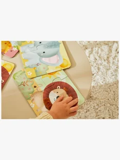 Barbo Toys  Rør og føl Puslespil Safari 4-i-1