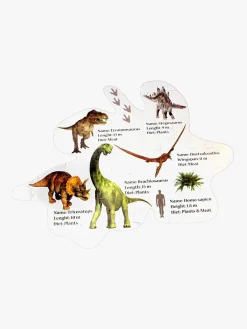 Barbo Toys Stor Gulvpuslespil Dinosaur 120 Brikker