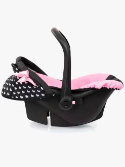 Bayer Design Autostol med Kaleche, Sort/Lyserød