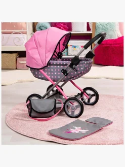 Bayer Design Dukkevogn Cosy, Grå/Lyserød