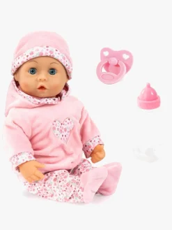 Bayer Design First Words Interaktiv Dukke 38cm, Pink Blomster