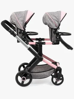 Bayer Design Xeo Twin Tvillingedukkevogn, Grå
