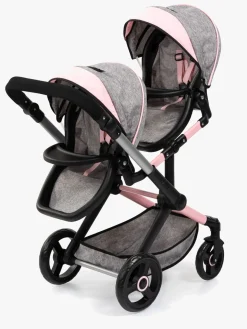 Bayer Design Xeo Twin Tvillingedukkevogn, Grå