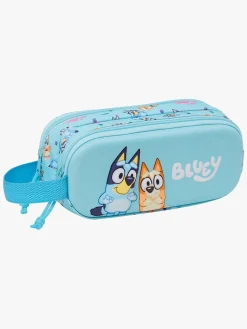 Bluey 3D Dobbelt Penalhus, Lyseblå