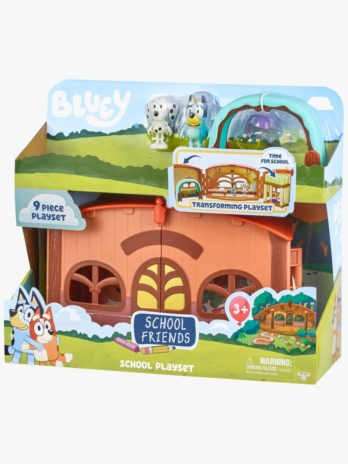 Bluey School Friends Legesæt Skole med Figurer