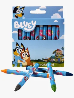 Bluey Skrivesæt med Farvekridt & Penalhus