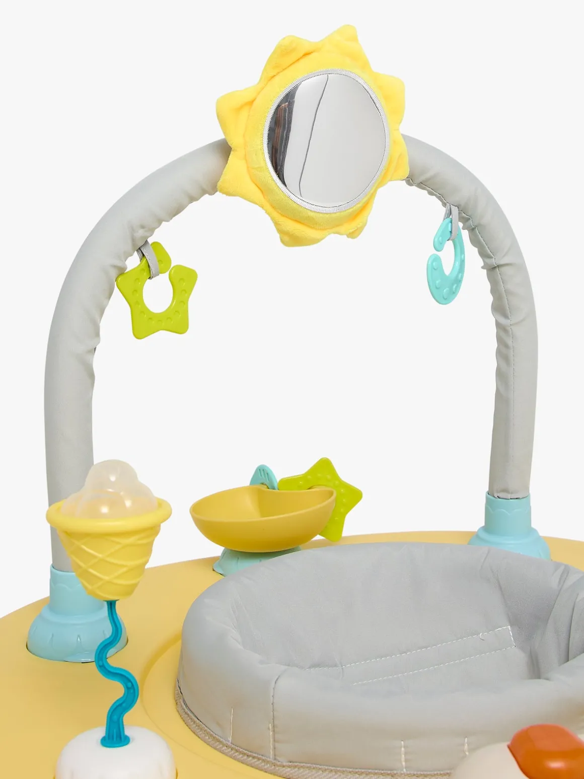 Cloudberry Castle Aktivitetscenter 3-i-1, Yellow/Beige