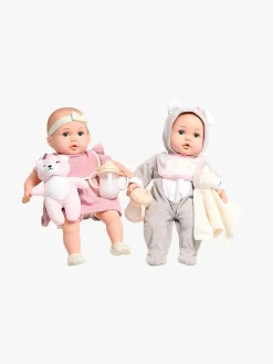 Cloudberry Castle Gavesæt Dukke Twins Deluxe 35 cm, Lyserød/Hvid