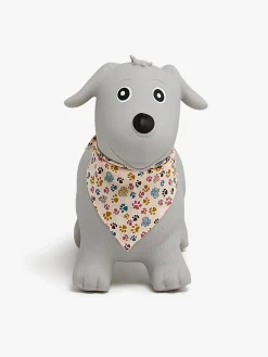 Cloudberry Castle Hoppedyr Hund med Tørklæde, Grå