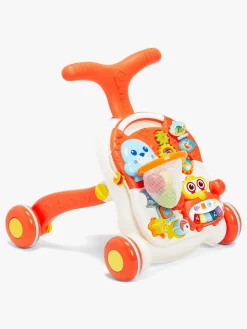 Cloudberry Castle 2-i-1 Gåvogn med Aktivitetsbord, Orange