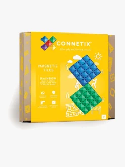 Connetix Magnetiske Byggeklodser Rainbow Blue & Green Base Plate 2 Dele
