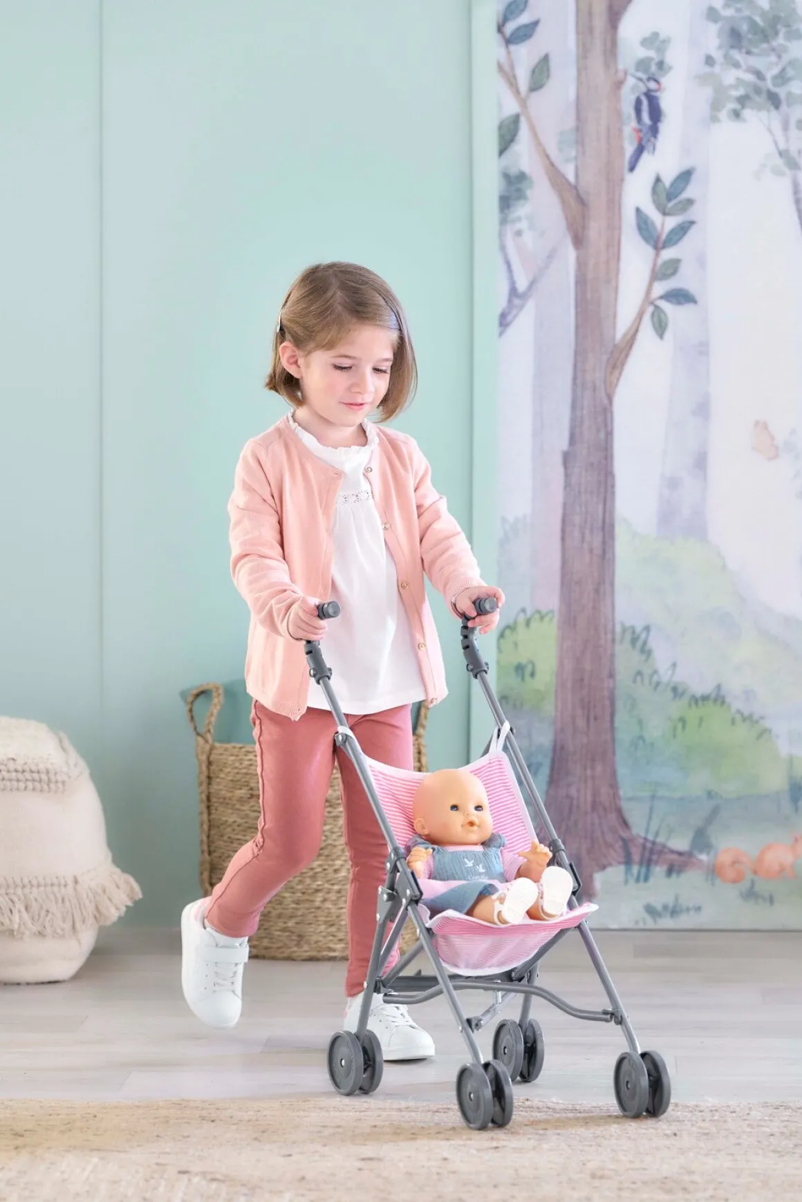 Corolle Dukkeklapvogn, Pink