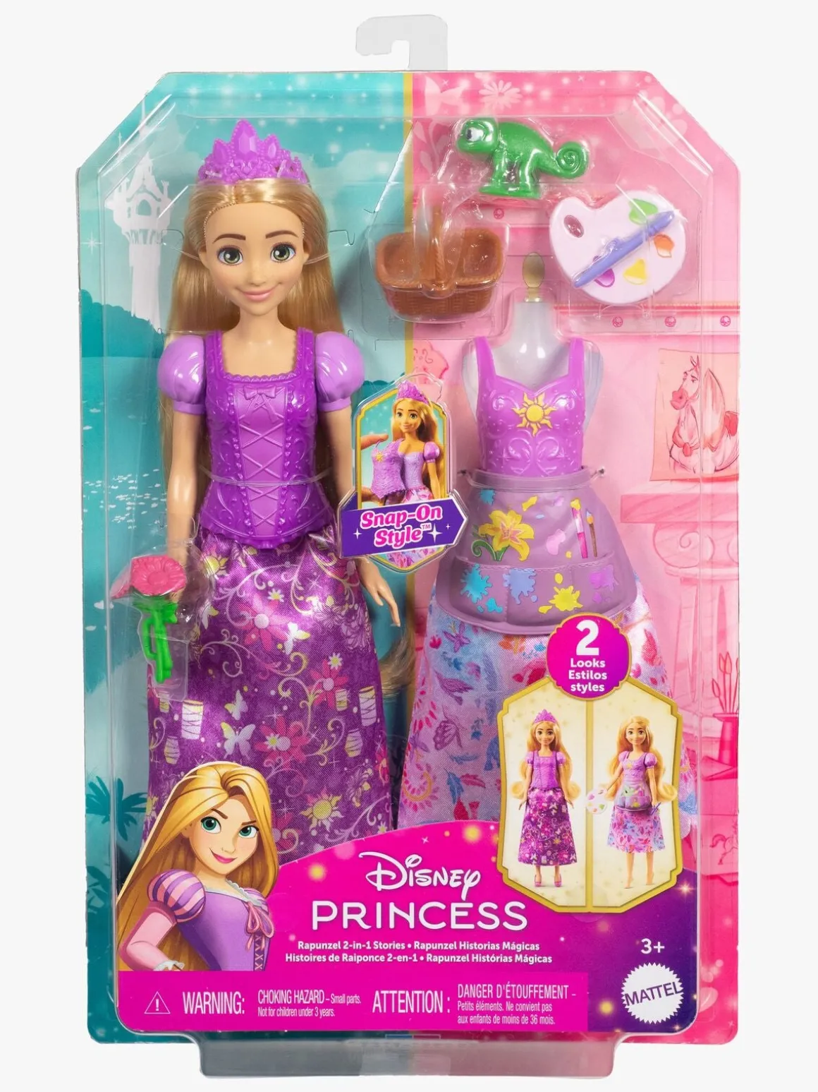 Disney Princess 2-i-1 Dukke Rapunzel
