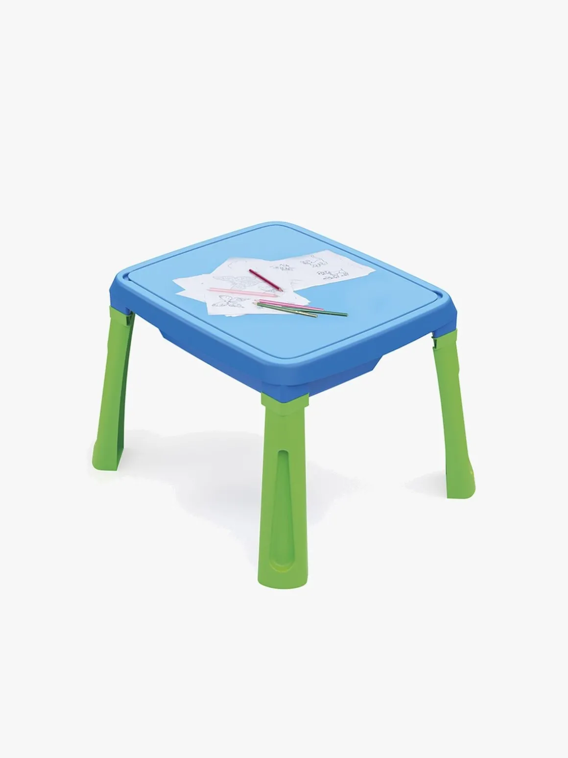 DOLU Sand, Water & Creativity 3-i-1 Legebord, Blå/Grøn