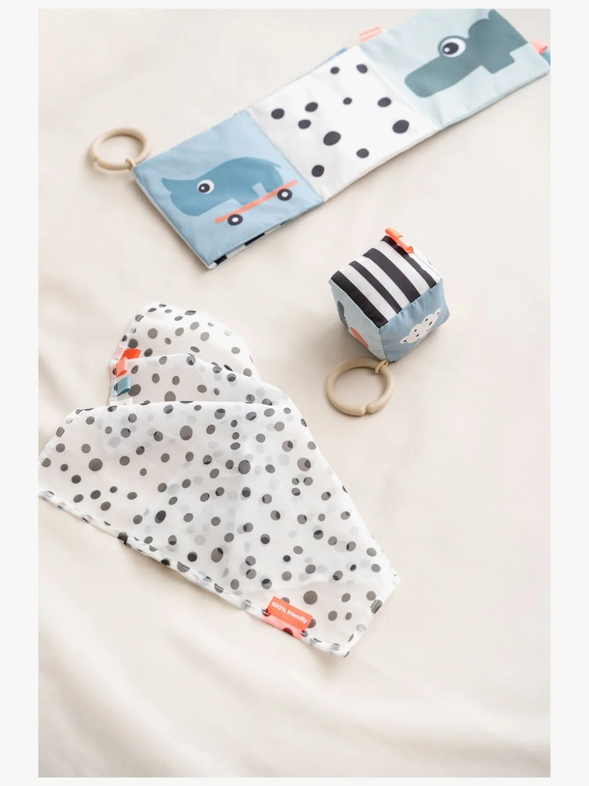 Done By Deer Tiny Birdee Aktivitetslegetøj, Blue