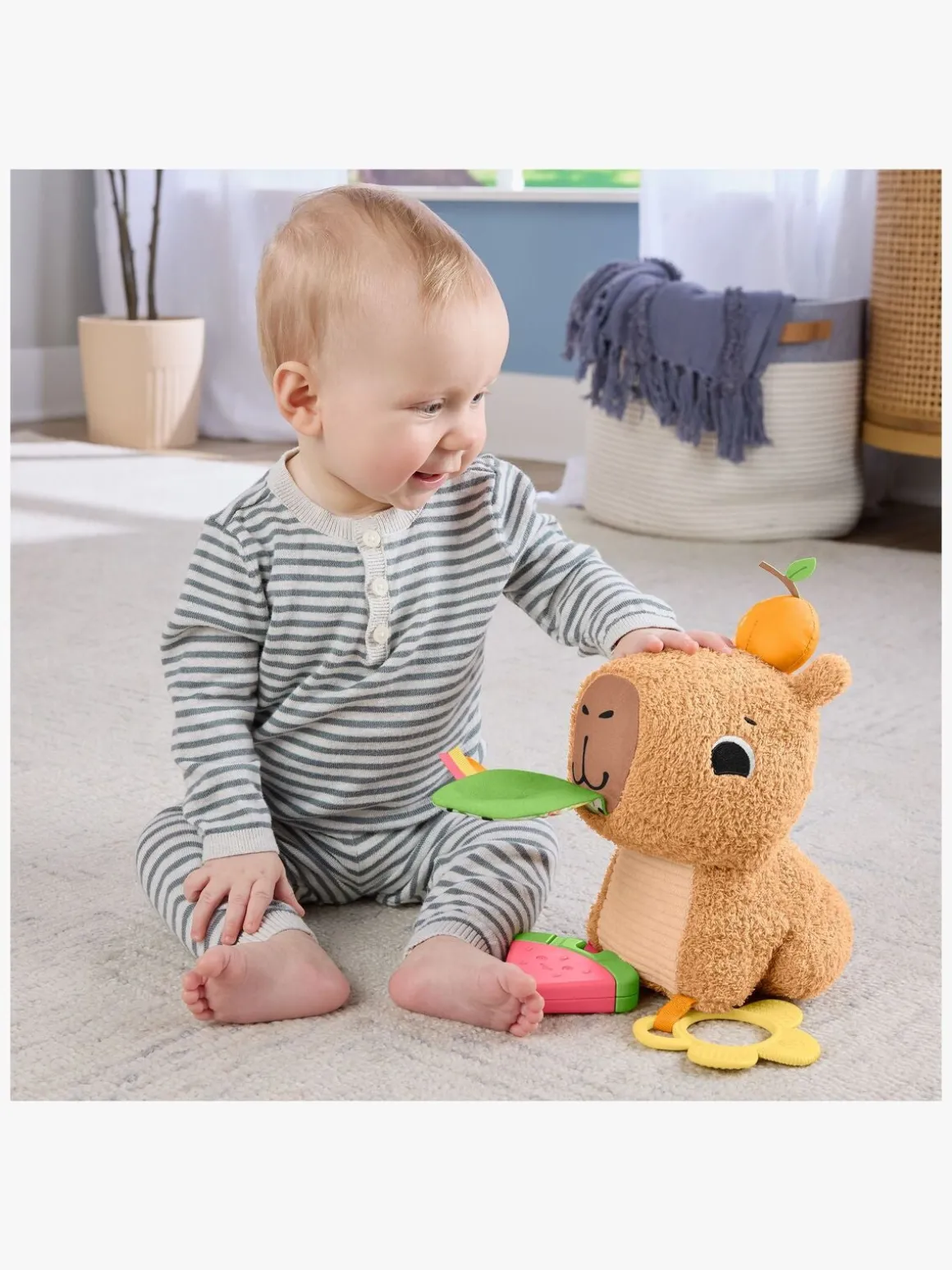 Fisher-Price Sensimals Snuggly Snacky Capy Aktivitetslegetøj