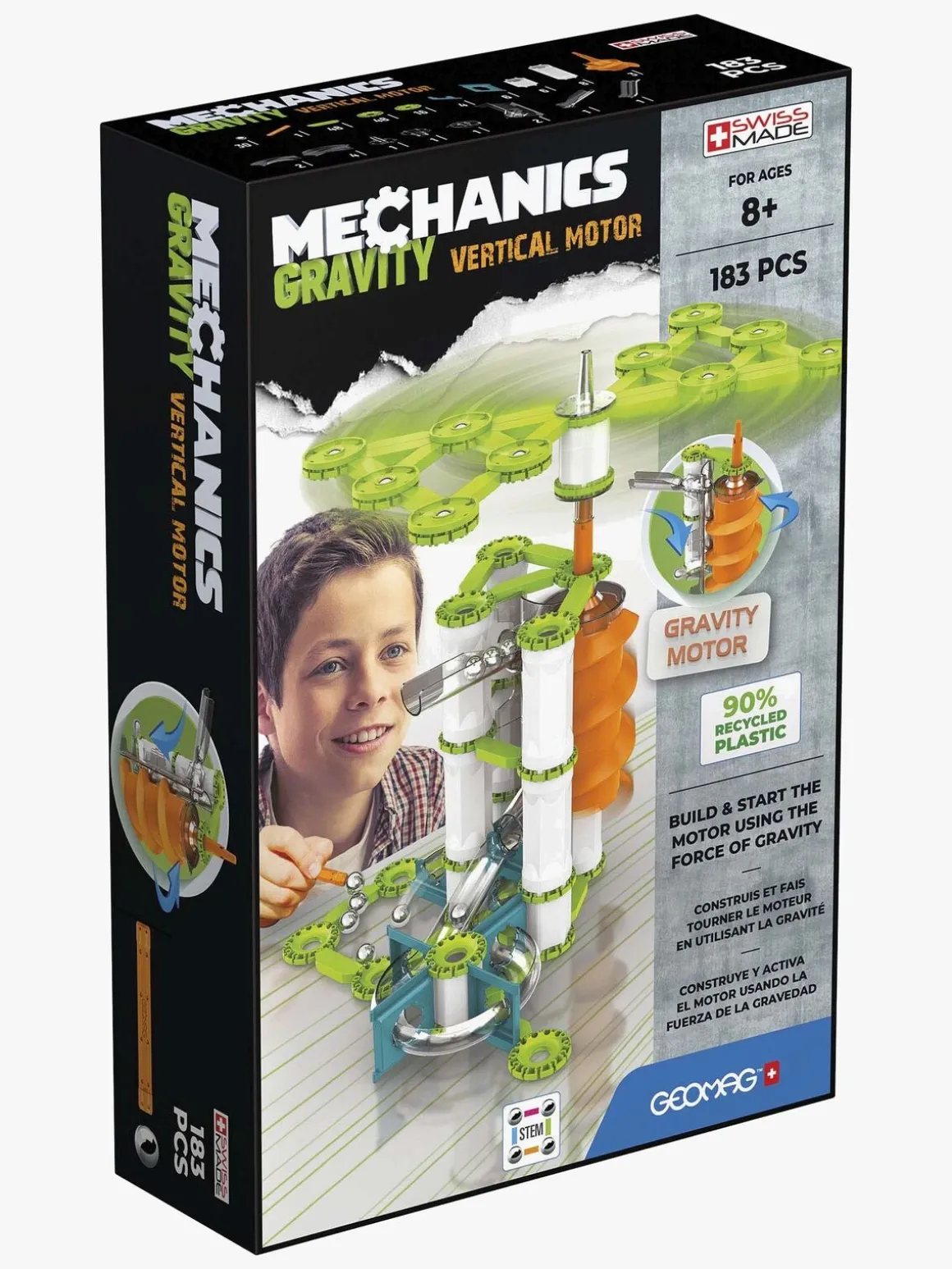 Geomag Mechanics Gravity Vertikalt Kuglebanesystem 183 Brikker