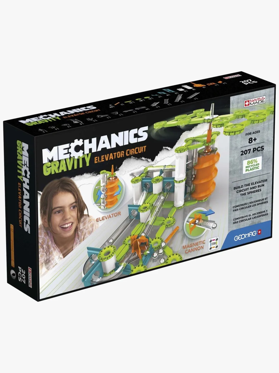 Geomag Mechanics Gravity Kuglebanesystem Elevator 207 Brikker