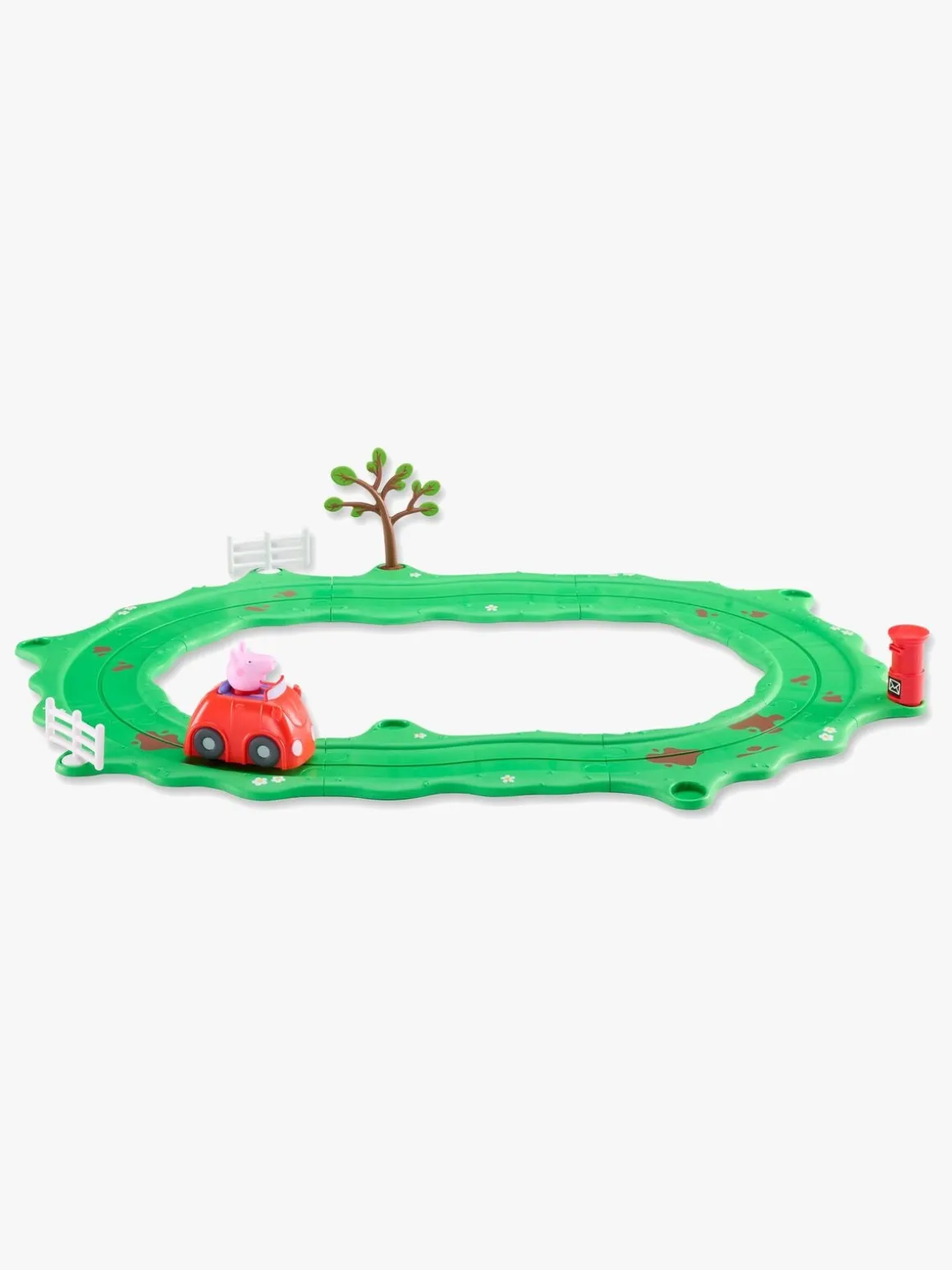 Gurli Gris Whizz Around Racerbane Rød Bil