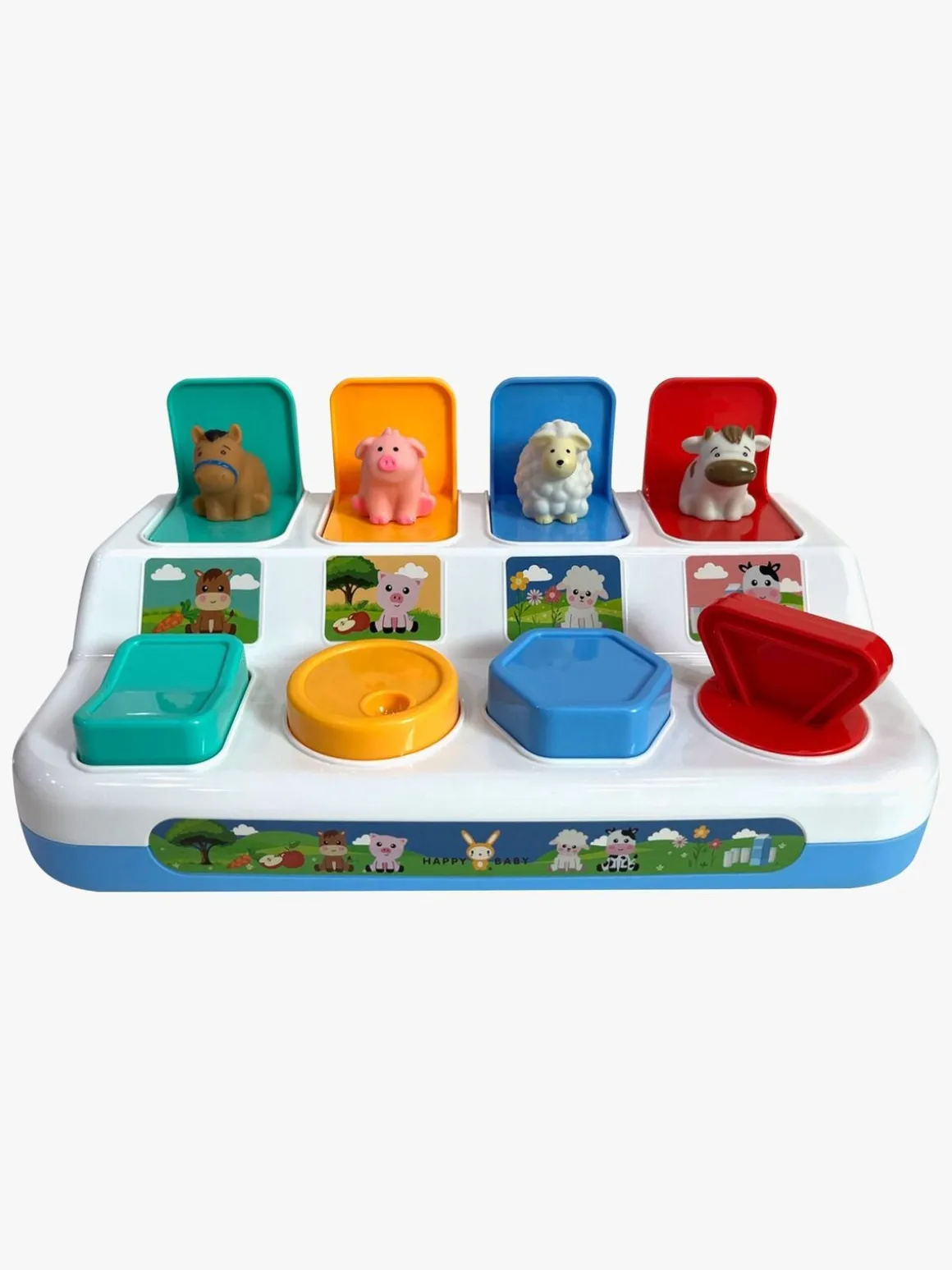 Happy Baby Pop-up-legetøj Bondegårdsdyr
