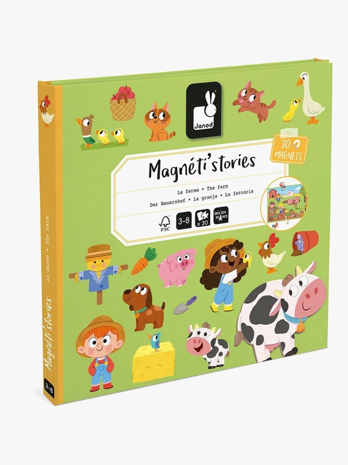 Janod Magneti'Stories Magnetsæt Bondegård 30 Stk.