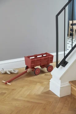 Kids Concept Trækvogn Carl Larsson, Mørkerød