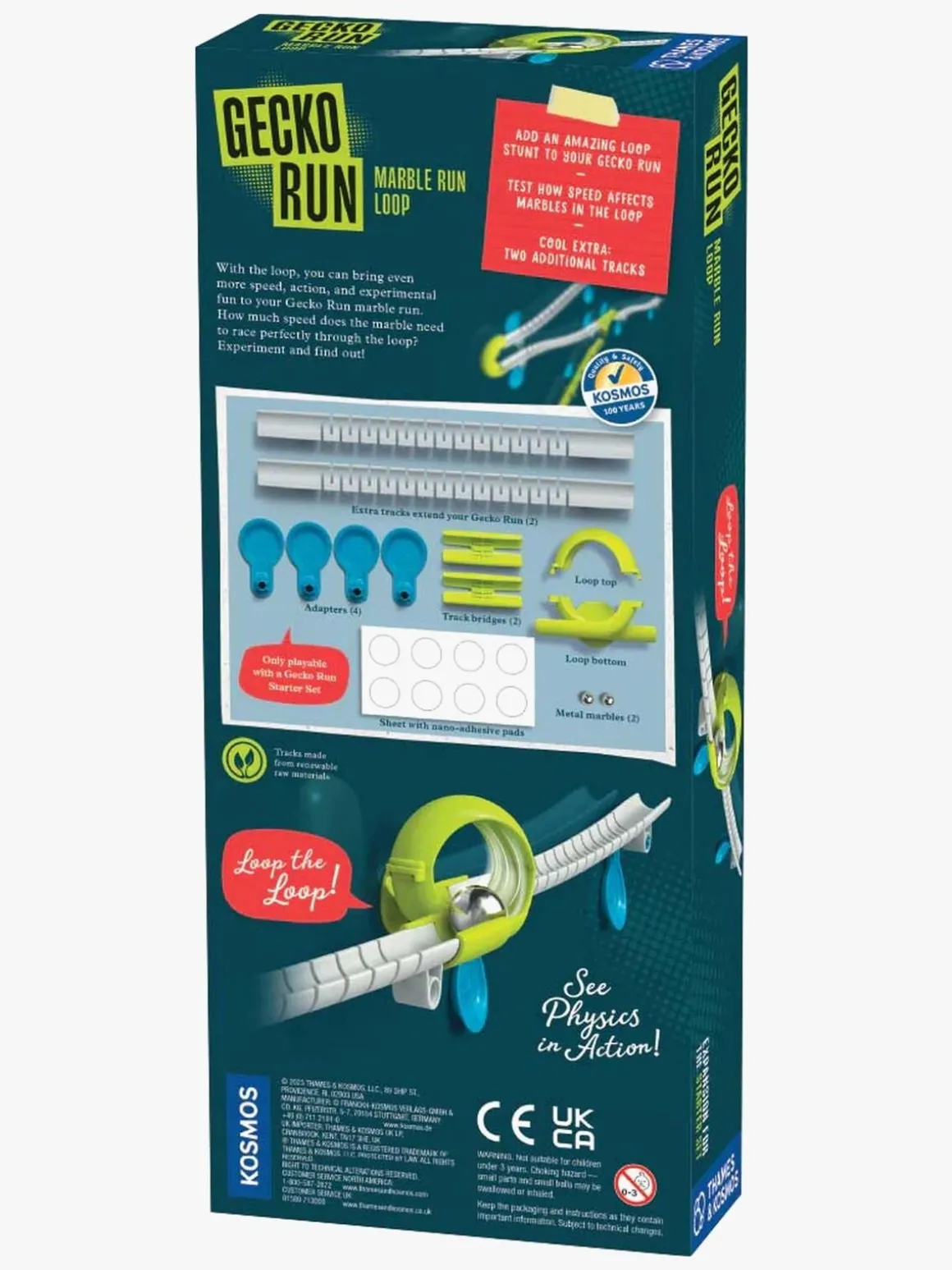 Kosmos Gecko Run Looping Udvidelsespakke Kuglelabyrint