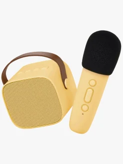 Lalarma Bluetooth-højttaler med Trådløs Mikrofon, Gul