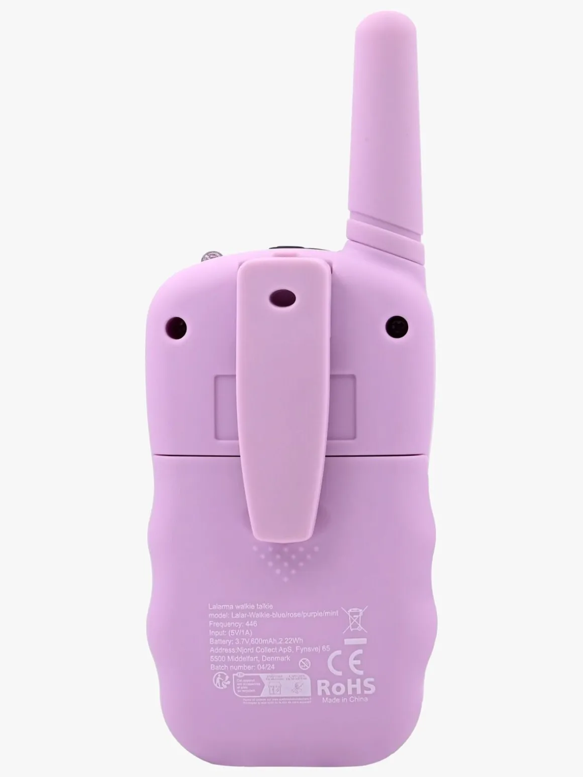 Lalarma Mix And Match Walkie Talkie med 3km Rækkevidde, Lilla