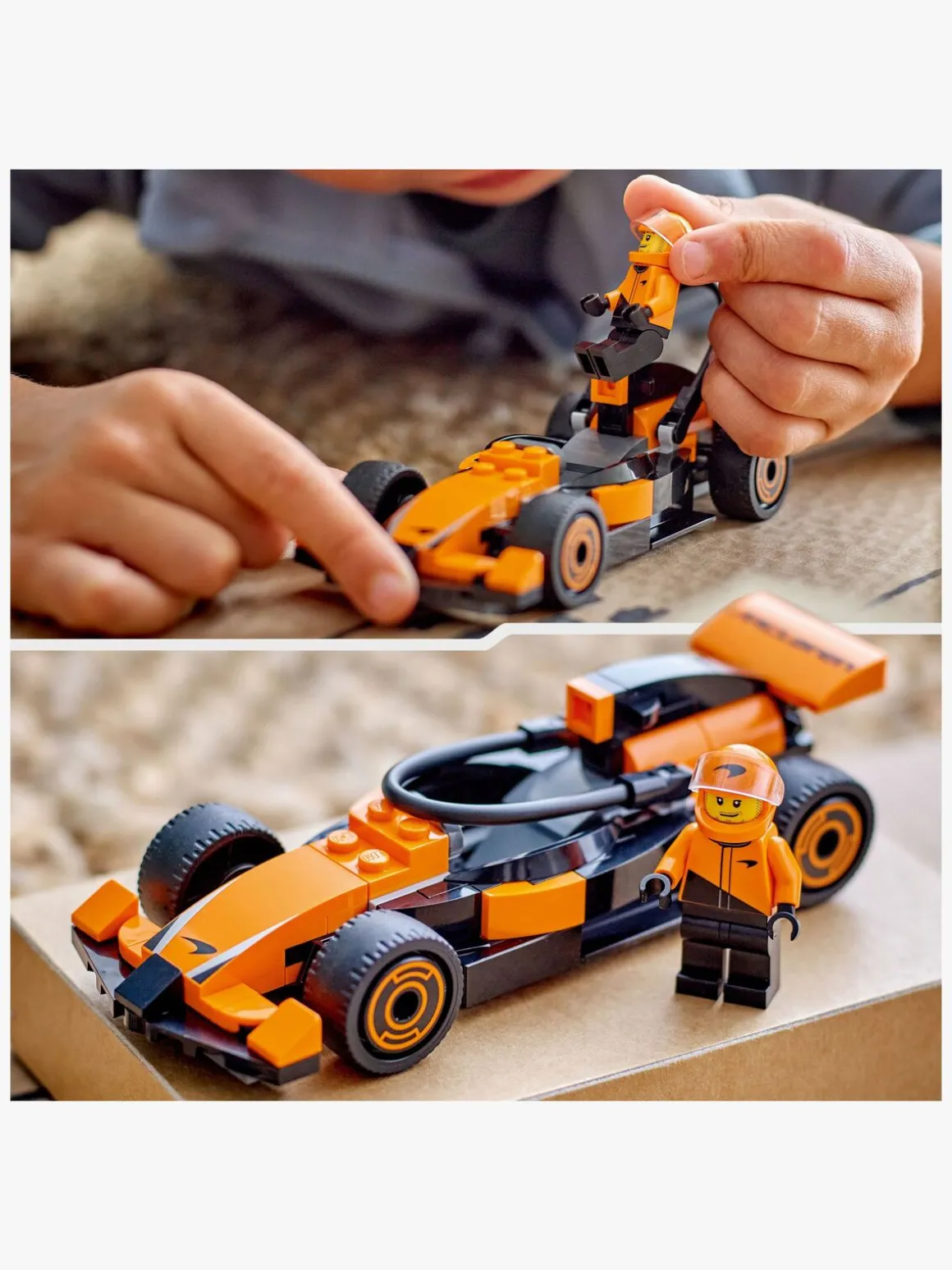 LEGO City 60442 F1-kører med McLaren-racerbil