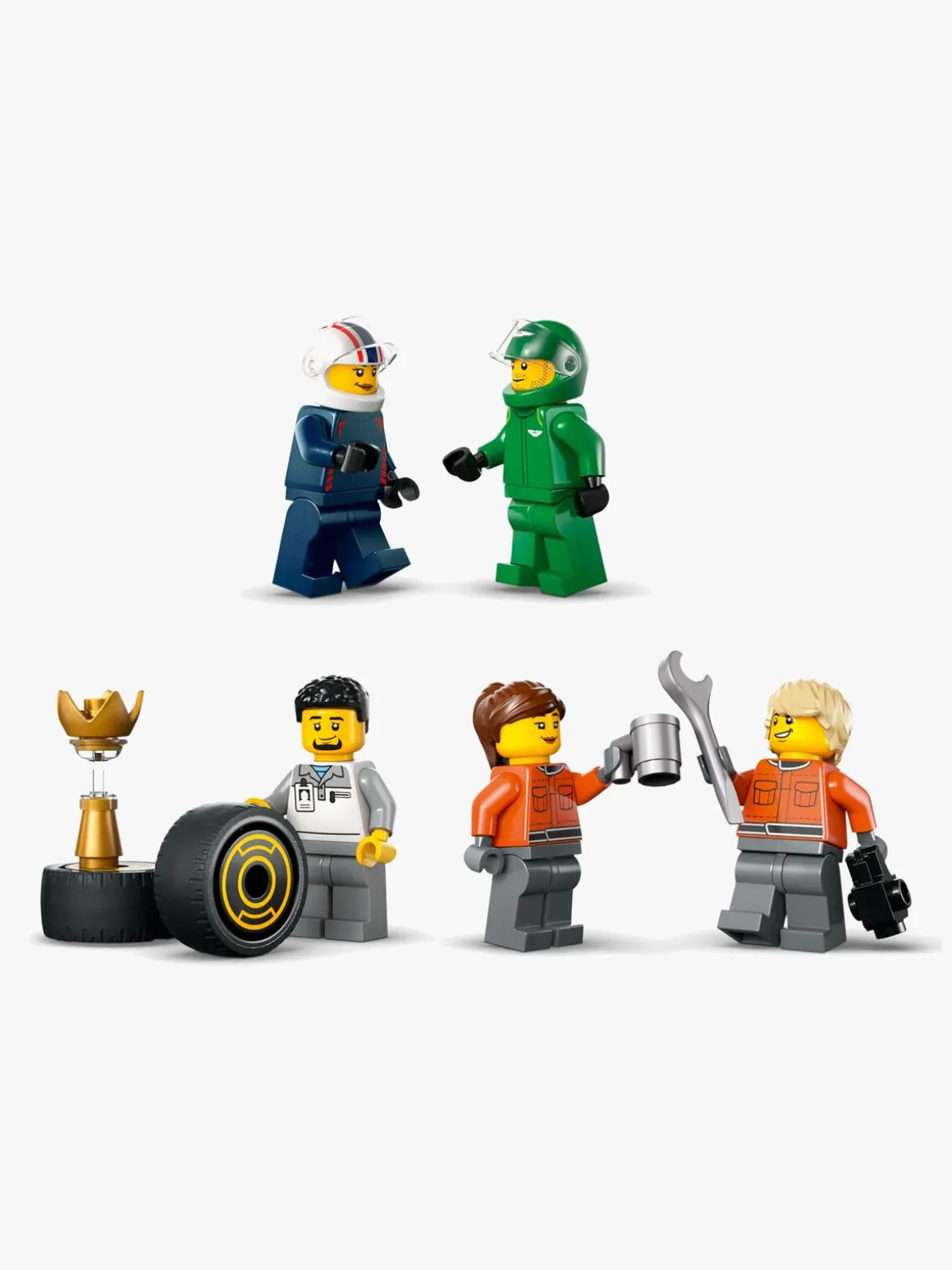 LEGO City 60445 F1-lastbil med RB20 og AMR24 F1-biler