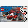 LEGO City 60443 F1-pitstop og pitcrew med Ferrari-bil