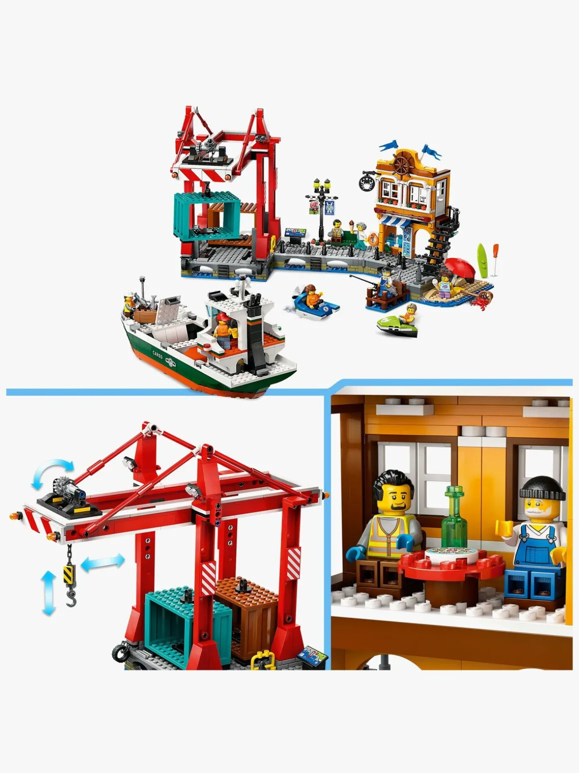 LEGO City 60422 Havnefront med fragtskib