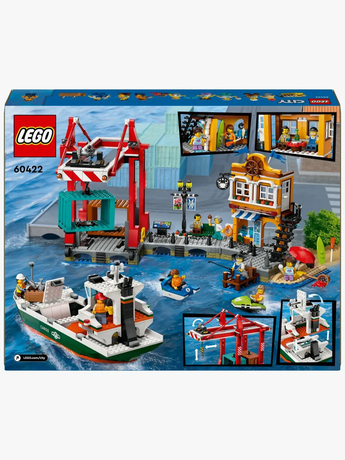 LEGO City 60422 Havnefront med fragtskib