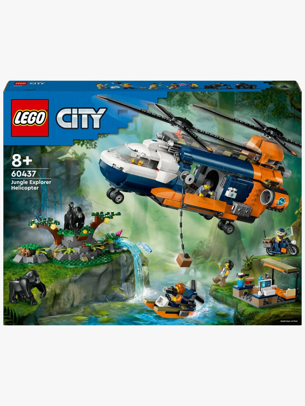 LEGO City 60437 Jungleeventyr – helikopter og ekspeditionsbase