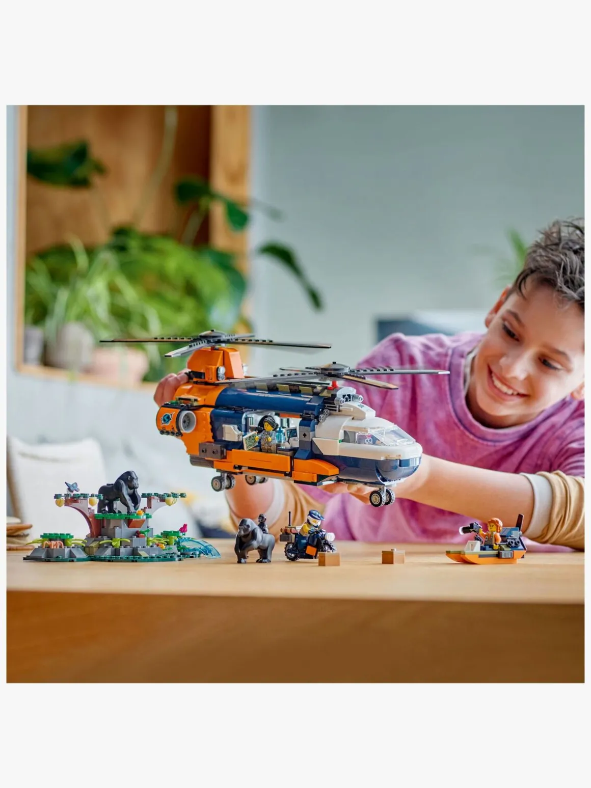 LEGO City 60437 Jungleeventyr – helikopter og ekspeditionsbase