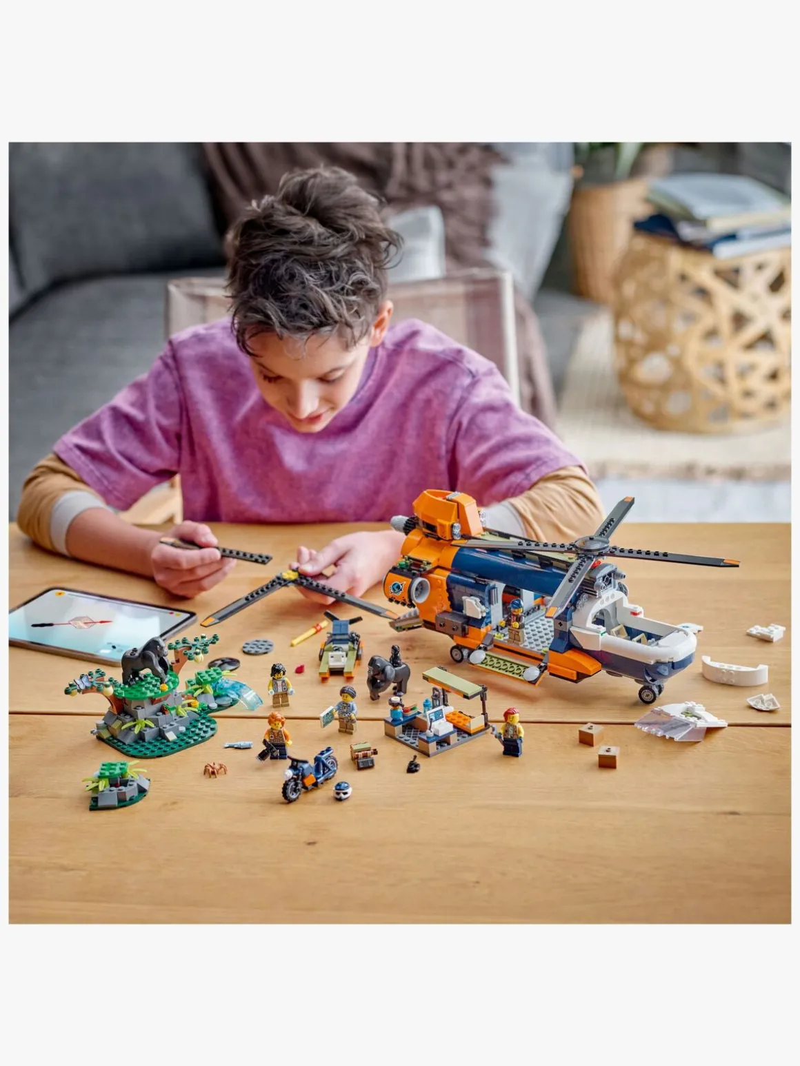 LEGO City 60437 Jungleeventyr – helikopter og ekspeditionsbase