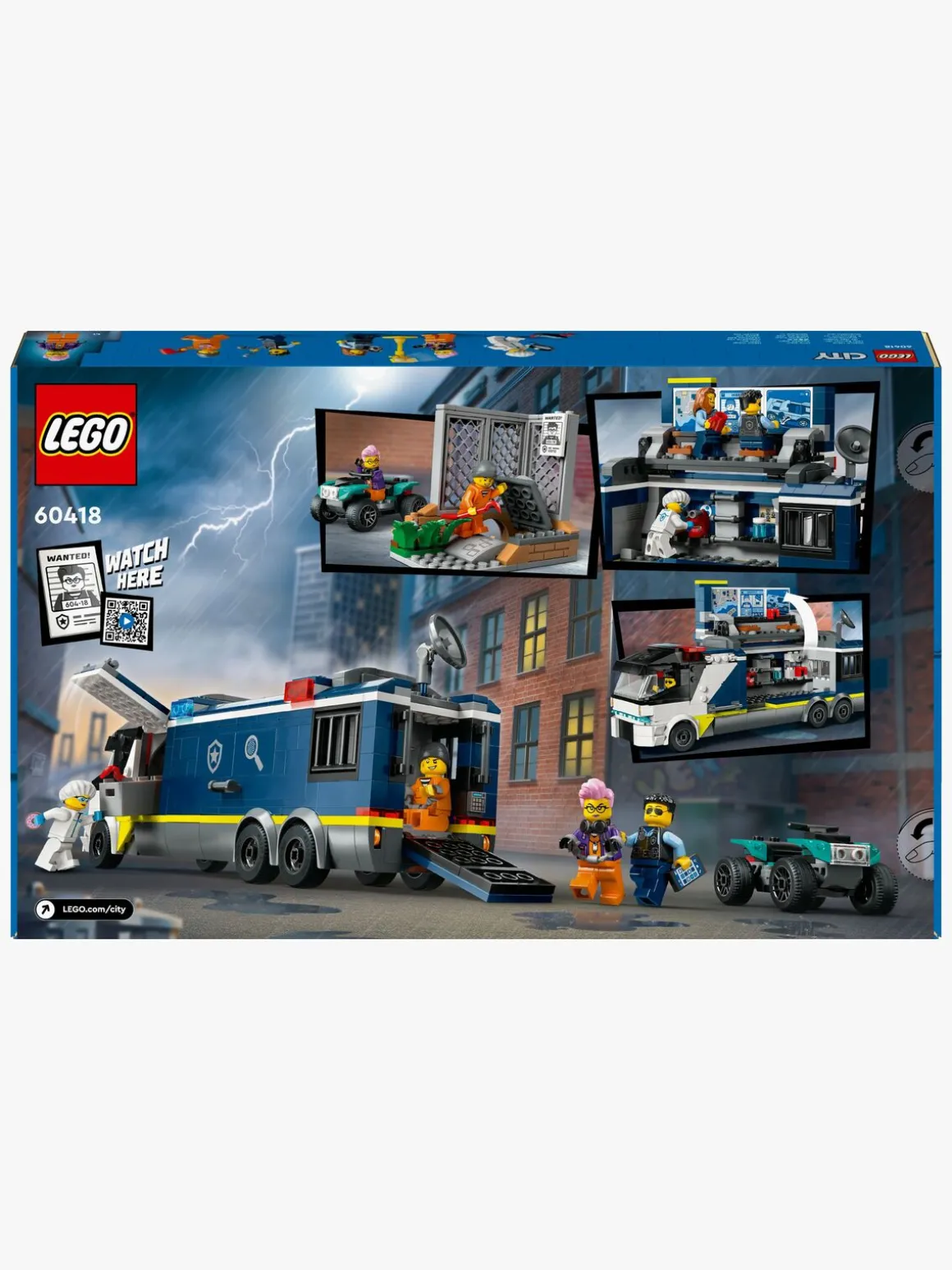 LEGO City 60418 Politiets mobile kriminallaboratorium