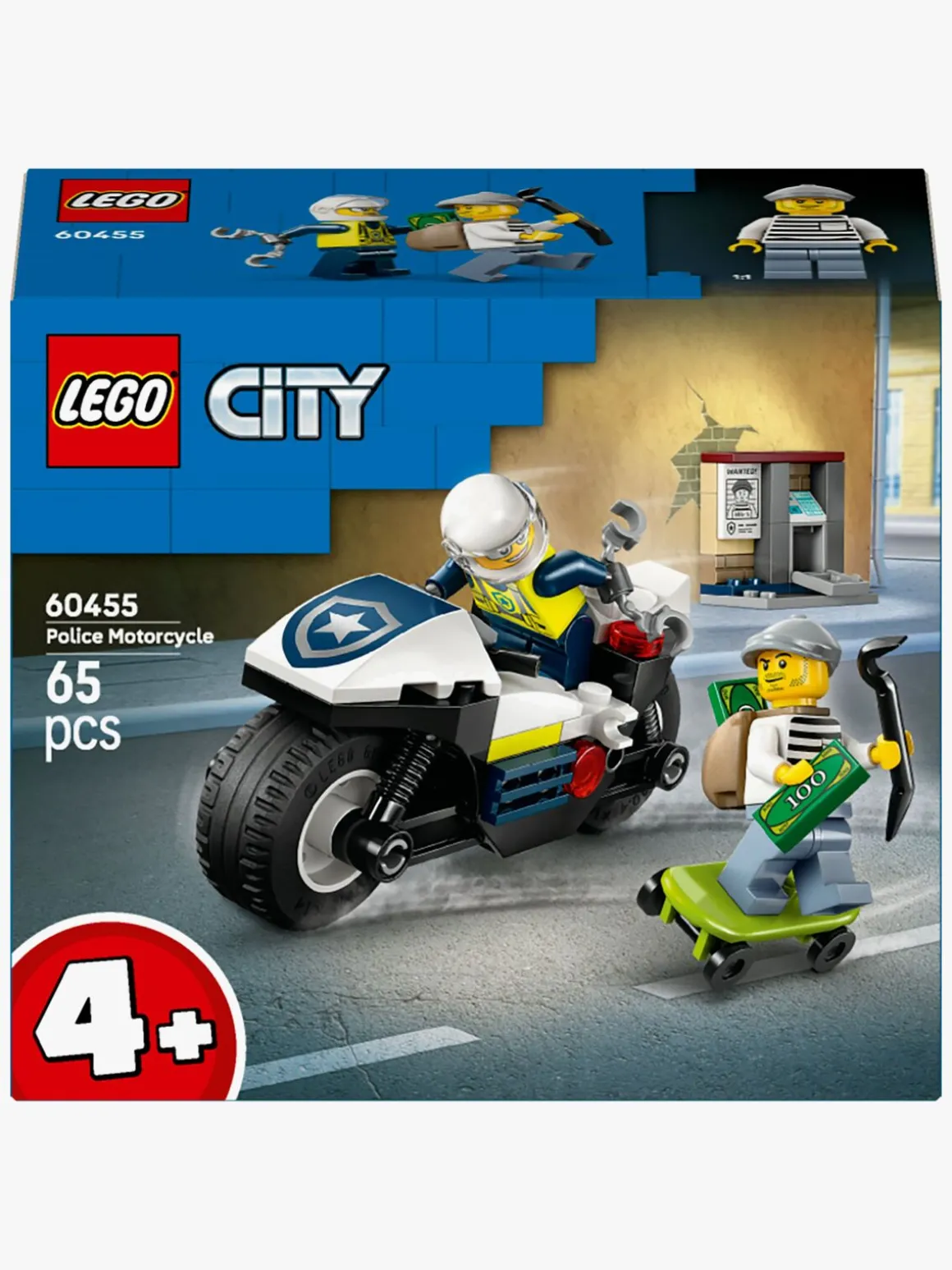 LEGO City 60455 Politimotorcykel på forbryderjagt