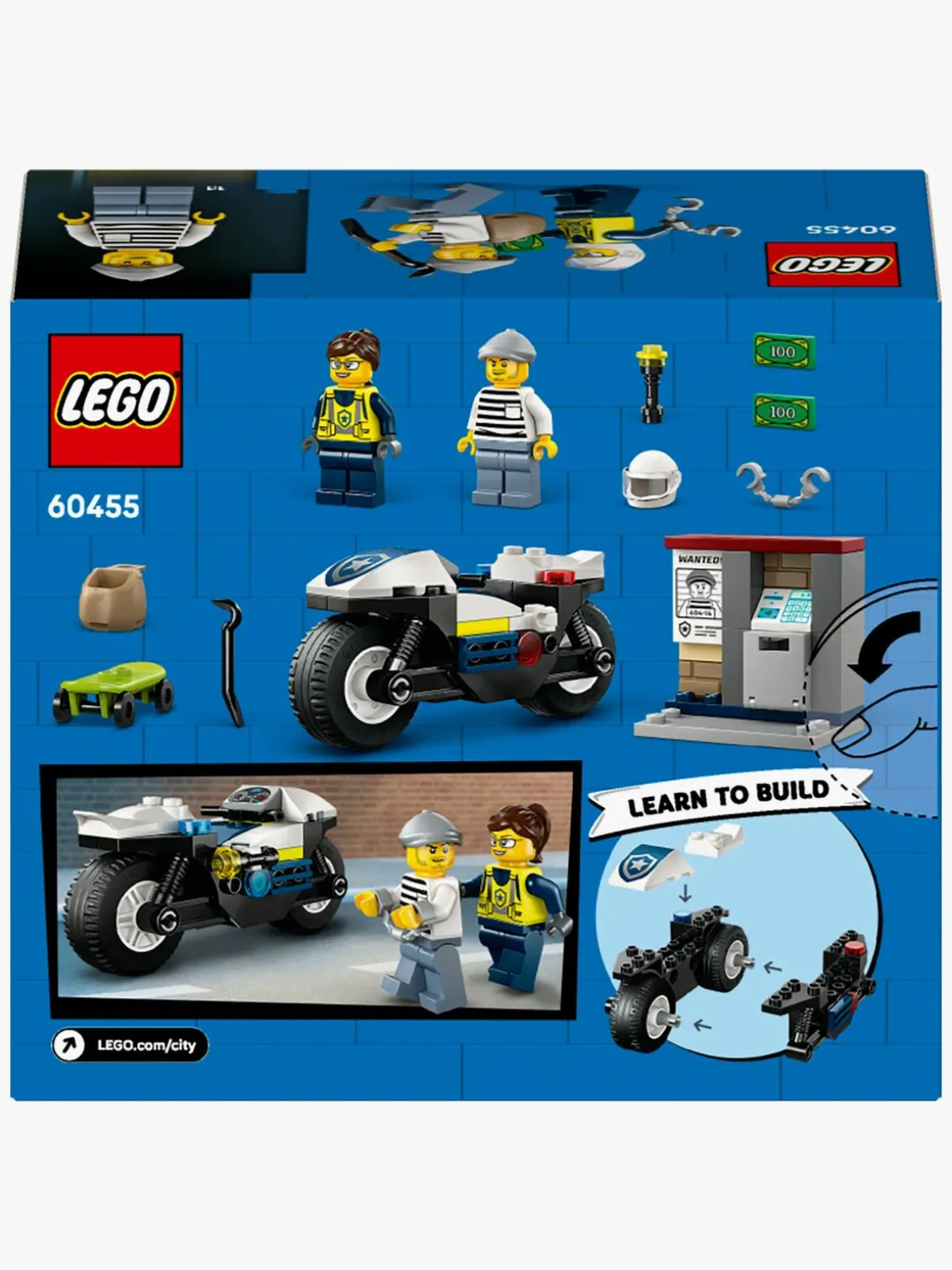 LEGO City 60455 Politimotorcykel på forbryderjagt