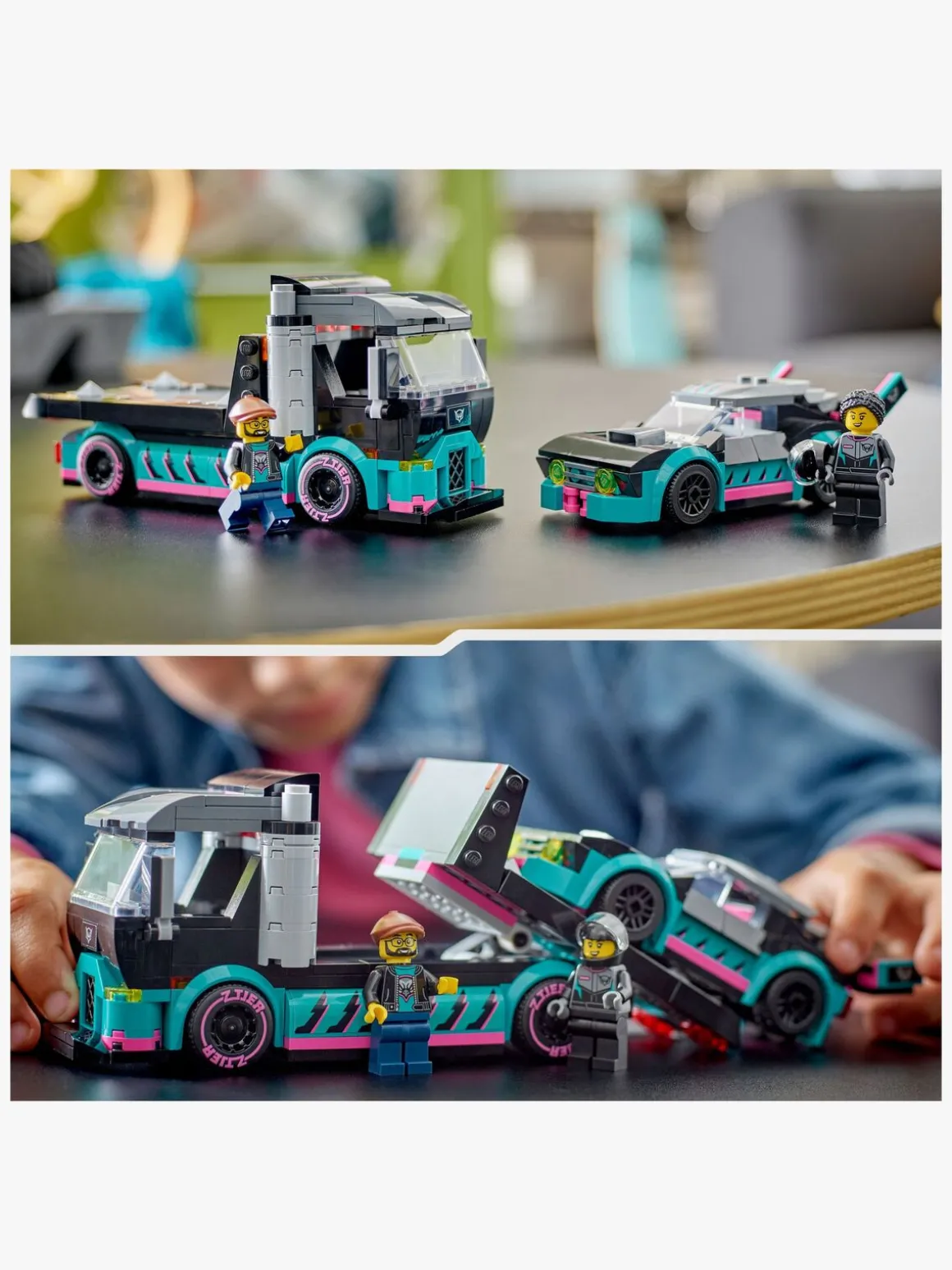 LEGO City 60406 Racerbil og biltransporter