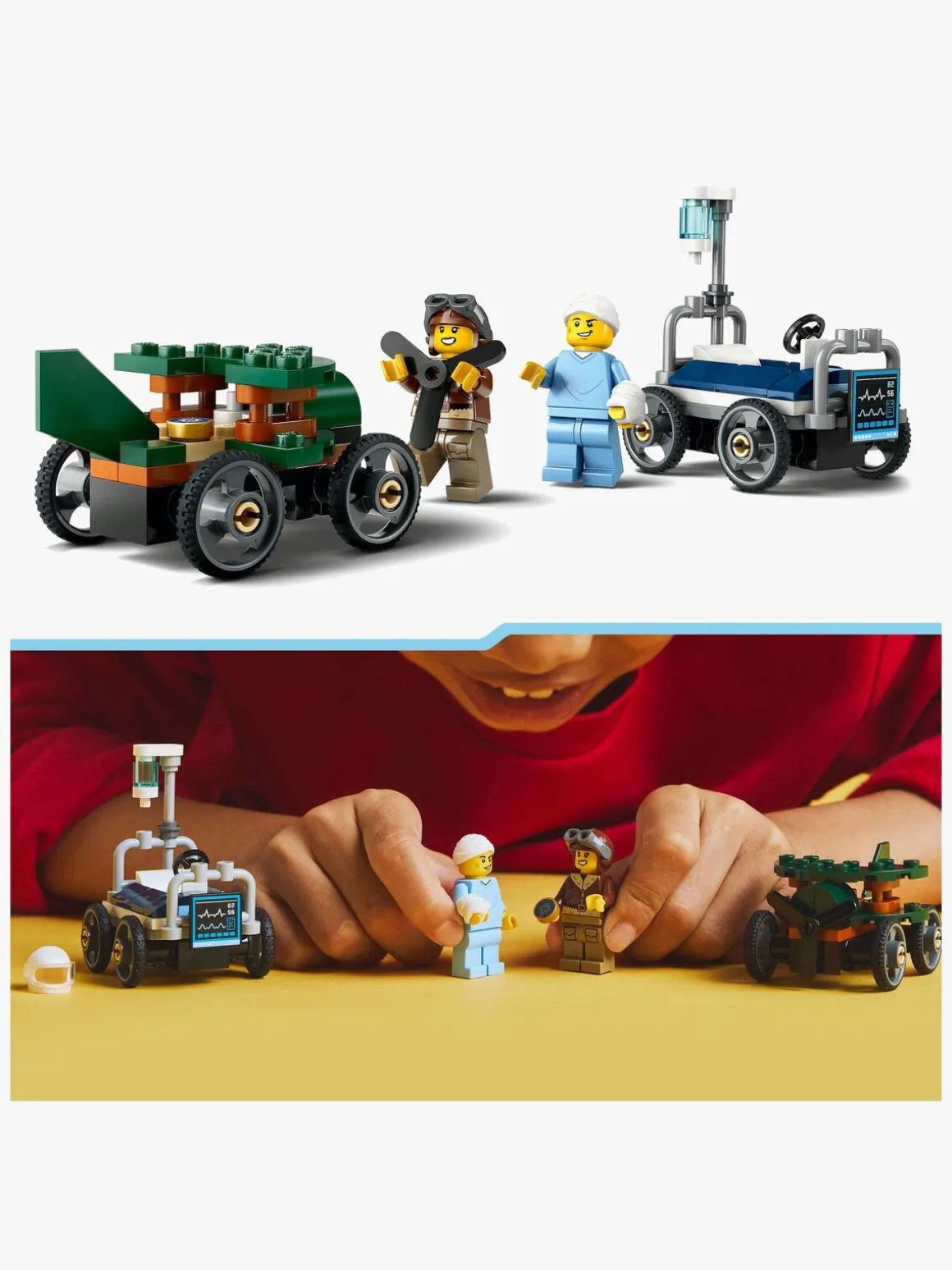 LEGO City 60459 Racerbilpakke – fly mod hospitalsseng