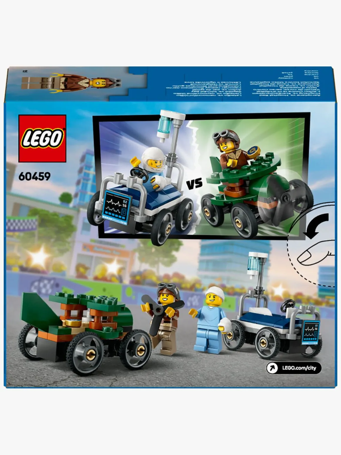 LEGO City 60459 Racerbilpakke – fly mod hospitalsseng