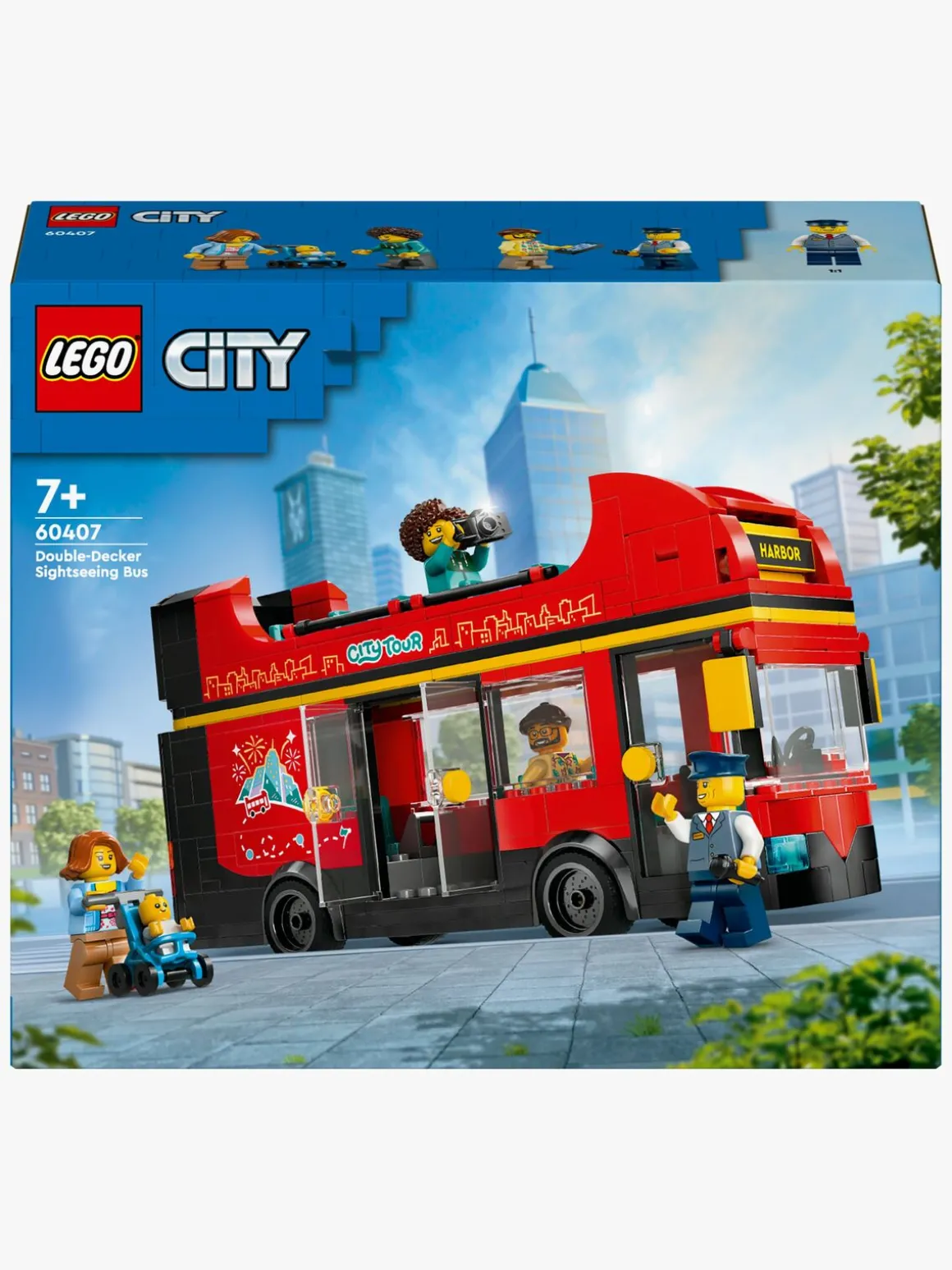 LEGO City 60407 Rød dobbeltdækker-turistbus