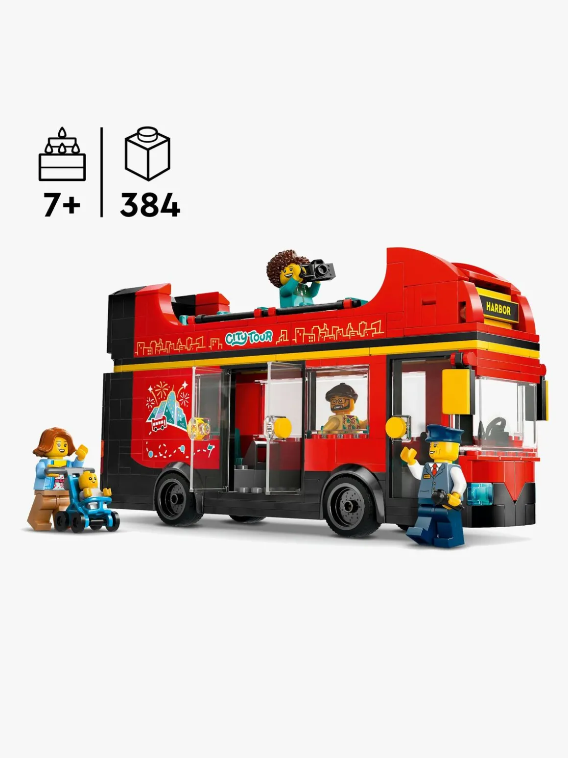 LEGO City 60407 Rød dobbeltdækker-turistbus
