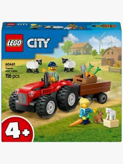 LEGO City 60461 Rød traktor med anhænger og får