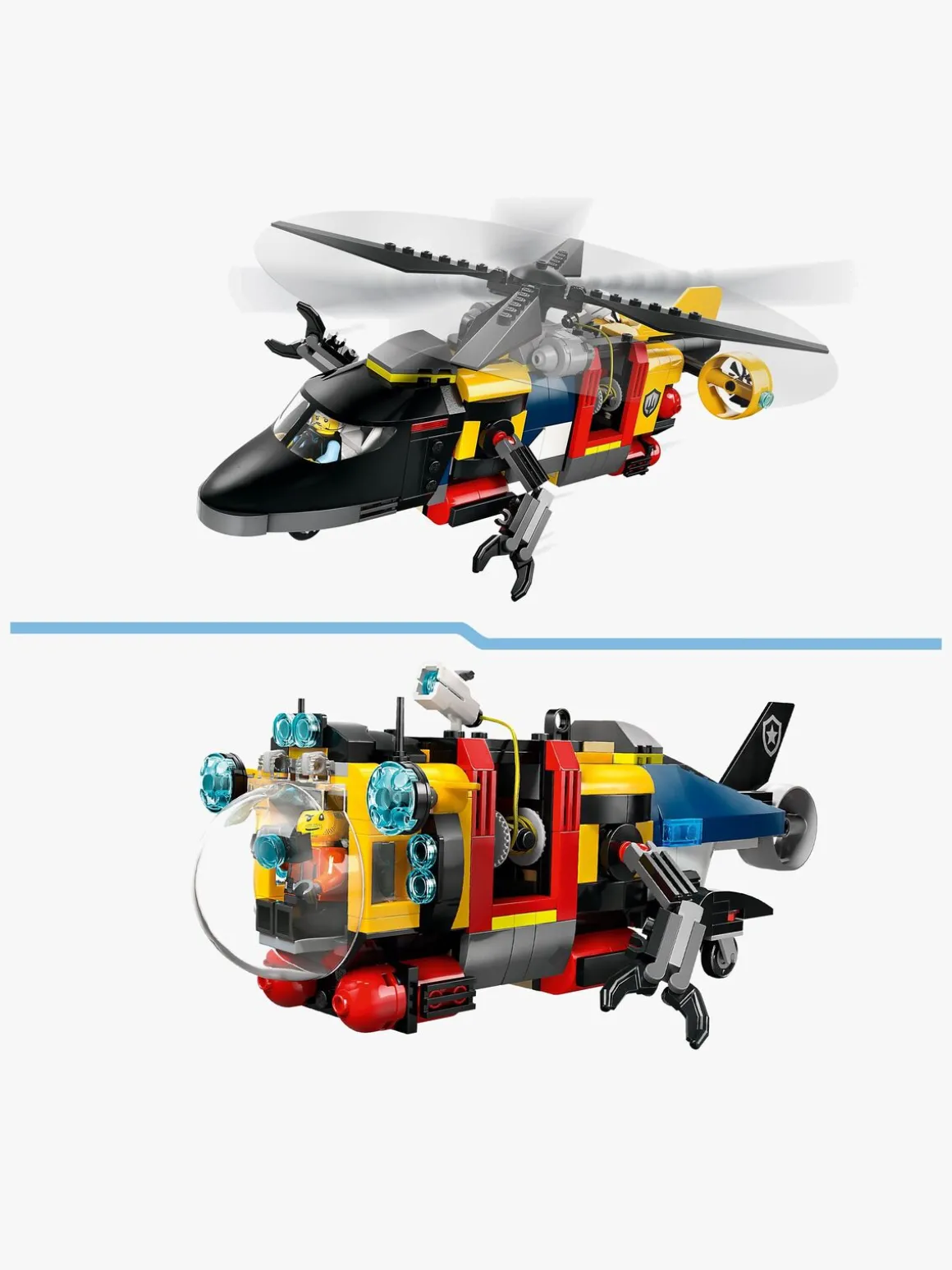 LEGO City 60462 Remix – helikopter, brandbil og ubåd